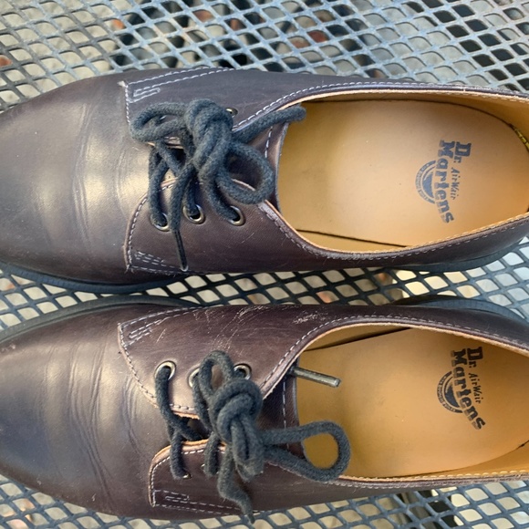 Women's Dr. Martens Gothic Purple 1461 Leather Oxford - Picture 2 of 6